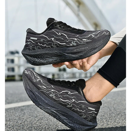 Zapatillas de correr con placa de carbono MIX 5,0 para hombres y mujeres, zapatillas de entrenamiento de absorción de impacto con rebote estable para carreras de maratón