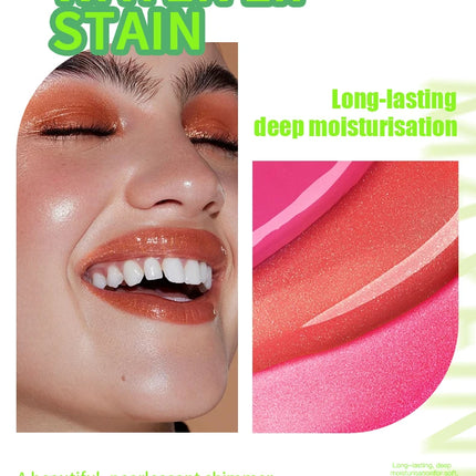 Brillo de labios hidratante de 6 tonos, aceite luminoso, líquido transparente brillo de labios hidratante, potenciador de labios natural, hacer labios