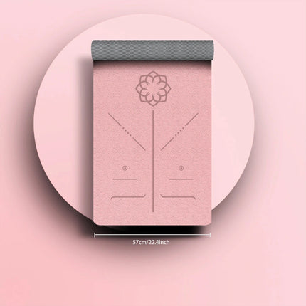 Esterilla de TPE para yoga, esterilla ecológica con correa, profesional esterilla antideslizante para entrenamiento en casa, Pilates para mujer