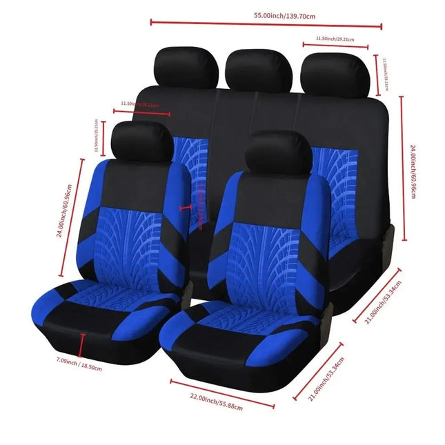 Fundas para asientos de coche, juego completo de banco trasero dividido delantero para coche, tela Universal, SUV, sedán, furgoneta, cubiertas interiores automotrices