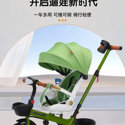 Nuevo Cochecito de bebé multifuncional 4 en 1 con cochecito de niño giratorio y reclinable de 1 a 6 años