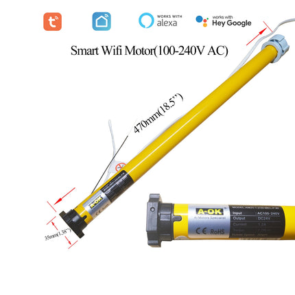 SmartMatters persianas opacas inalámbricas motorizadas para Windows Smart Zigbee Wifi Tuya Alexa Google Home Compatible