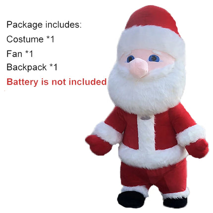 SAYGO-Disfraz inflable de Papá Noel, muñeco de nieve, mascota, disfraz de adulto, disfraz de mascota kawaii para fiesta de Navidad, disfraces de Carnaval