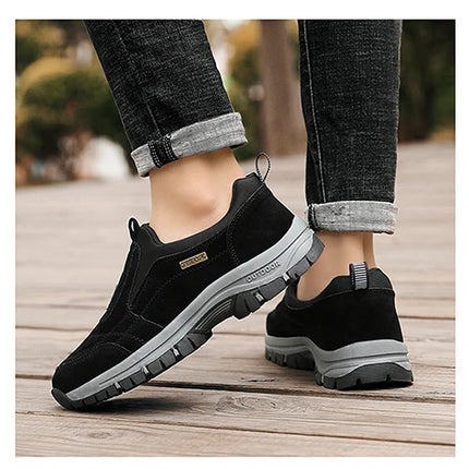 Zapatos deportivos informales antideslizantes para hombre, zapatos de senderismo resistentes al desgaste, zapatos planos cómodos para caminar a la moda para exteriores 2025, para hombre