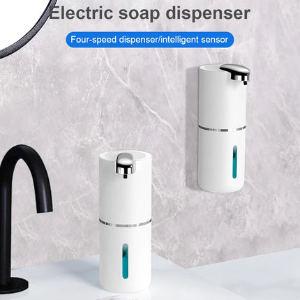 Dispensador Automático de Jabón sin Contacto de 380 ml – Sensor Infrarrojo y Carga USB para Baño y Cocina
