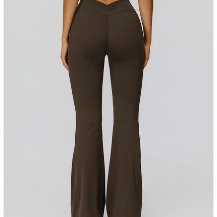 Bell-bottoms Pantalones de yoga con corte de bota de talle alto para mujer Leggings acampanados para entrenamiento y ropa casual Ropa deportiva cómoda y elegante