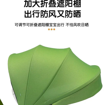 Nuevo Cochecito de bebé multifuncional 4 en 1 con cochecito de niño giratorio y reclinable de 1 a 6 años