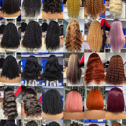 Pelucas de cabello humano virgen brasileño para mujer negra, pelo corto prearrancado con encaje Frontal 13x4, 180% de densidad, onda profunda