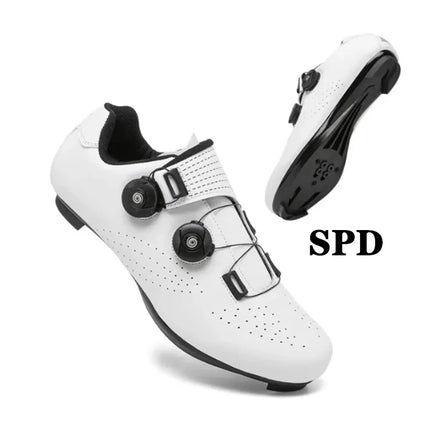 Zapatillas de ciclismo MTB para hombre, botas deportivas para bicicleta de carretera, zapatillas planas de velocidad de carreras, calzado para bicicleta de montaña, zapatos de ciclismo con Pedal Spd