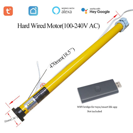 SmartMatters persianas opacas inalámbricas motorizadas para Windows Smart Zigbee Wifi Tuya Alexa Google Home Compatible
