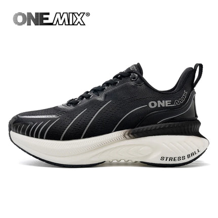 ¡Novedad de ONEMIX! Zapatillas de correr para hombre, zapatillas deportivas antideslizantes para mujer