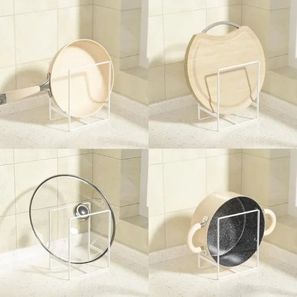 Soporte Vertical de Acero Inoxidable para Cocina – Organizador de Platos, Tazones y Tazas