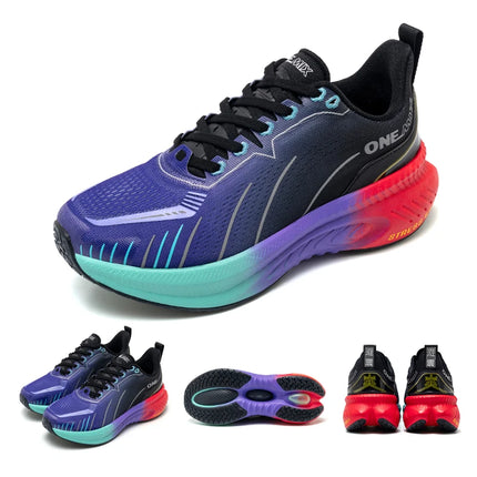 ¡Novedad de ONEMIX! Zapatillas de correr para hombre, zapatillas deportivas antideslizantes para mujer