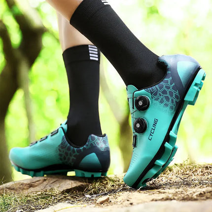 GL zapatos de ciclismo MTB tacos zapatos al aire libre bicicleta de montaña zapato de Pedal plano SPD transpirable velocidad de carreras calzado de bicicleta interior