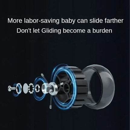 Cochecito de bebé 4 en 1, Scooter, coche yo-yo plegable para bebé de 2 a 7 años, puede sentarse y montar, carrito multifuncional para niños