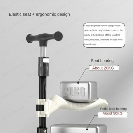 Cochecito de bebé 4 en 1, Scooter, coche yo-yo plegable para bebé de 2 a 7 años, puede sentarse y montar, carrito multifuncional para niños
