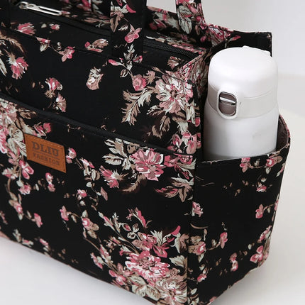 Nuevo bolso artístico de tela gruesa de gran capacidad, fiambrera de trabajo minimalista, bolsa de almacenamiento adecuada para ir de compras, usos varios