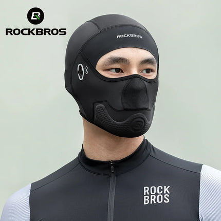 ROCKBROS-Sombrero de ciclismo, pasamontañas fresco de verano, protección UV, bufanda para bicicleta, senderismo, sombrero de seda de hielo, cubierta para la cara, forro para casco deportivo