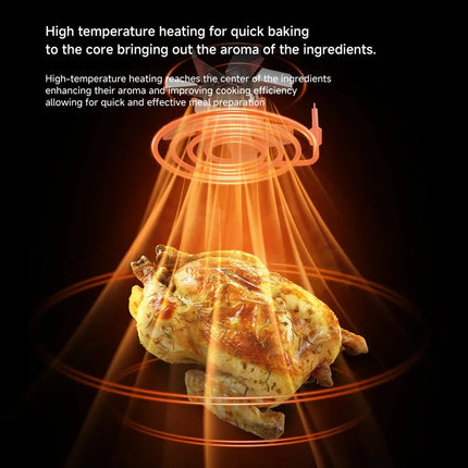 Freidora de Aire Eléctrica de Acero Inoxidable 15L – Cocina Inteligente de Gran Capacidad con Horno Tostador y Pantalla Digital