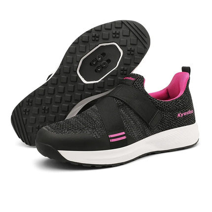 Zapatos de ciclismo mtb, calzado de montaña con pedal plano para hombre, zapatillas de ciclismo para interiores, zapatos con tacos de bloqueo de velocidad, zapatos de trekking para bicicleta