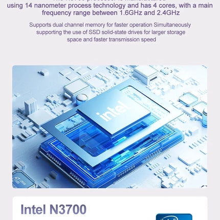 Ordenador Portátil de 15,6’’ – 16GB RAM, 2TB SSD, Intel N3700, Windows 11 Pro