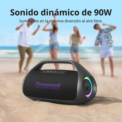 Tronsmart Bang 2 Bocina Bluetooth de 90 W con claridad de 2,1 canales, 26 horas de reproducción, audio claro de 105 dB, altavoces Snyc 100