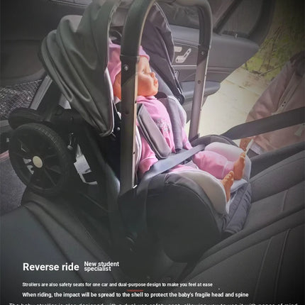 Cochecito de bebé multifuncional 4 en 1, carrito Convertible para recién nacido, asiento de seguridad, Combo, cochecito de bebé plegable