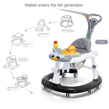 Andadores de bebé plegables LazyChild con rueda Universal, andador multifunción antideslizante y antideslizante, carrito de mano, andador de inicio de aprendizaje