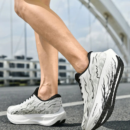 Zapatillas de correr con placa de carbono MIX 5,0 para hombres y mujeres, zapatillas de entrenamiento de absorción de impacto con rebote estable para carreras de maratón