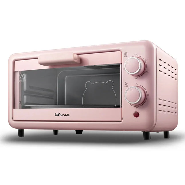 Mini Horno Eléctrico Little Bear DKX-D11B – 11L, Tostadora para Hogar, Color Rosa | Electrodoméstico de Cocina Compacto