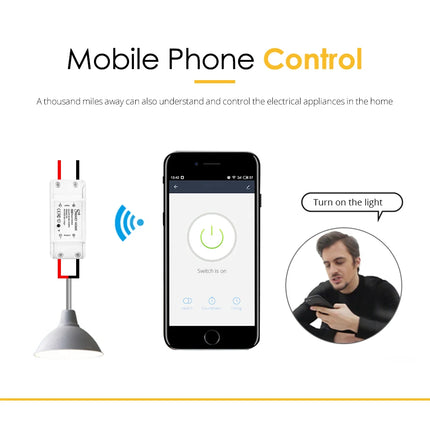 Interruptor Inteligente Tuya WiFi – Control de Luz Inalámbrico con App, Voz y Temporizador