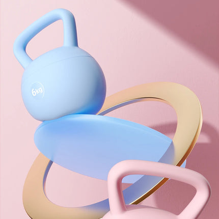 Kettlebells suaves con Base antideslizante resistente a impactos, juegos de pesas de entrenamiento de agarre ancho para levantamiento de pesas en el hogar