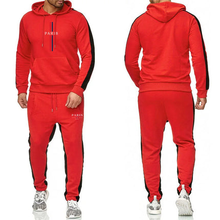 2025 última sudadera con capucha para hombre, conjunto de pantalones de chándal, sudadera deportiva informal, ropa de entrenamiento para otoño e invierno, trajes para correr, trajes para hombre