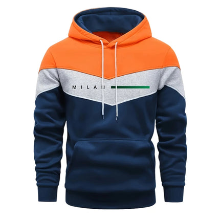 2025 nueva llegada conjunto deportivo para hombre Sudadera con capucha + Pantalones 2 piezas Otoño Invierno ropa deportiva de moda informal diaria trajes cómodos para el hogar al aire libre