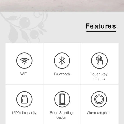 Máquina difusora de Aroma inteligente con WIFI y Bluetooth, difusor de fragancias de aceites esenciales de 1500ML, ambientador para el hogar, Oasis eléctrica para hoteles