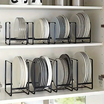 Soporte Vertical de Acero Inoxidable para Cocina – Organizador de Platos, Tazones y Tazas