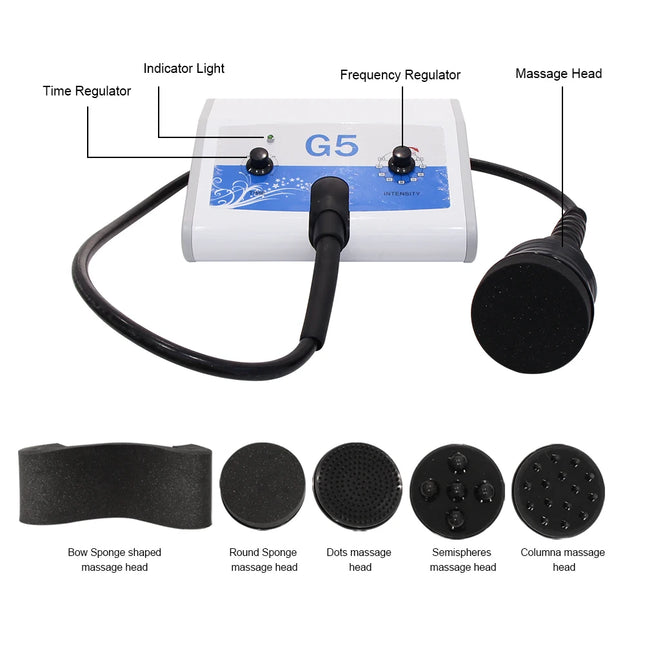 Máquina vibratoria adelgazante G5, equipo de masaje para dar forma al cuerpo de alta frecuencia, Reduce la celulitis, productos de pérdida de peso 5 en 1 para Spa
