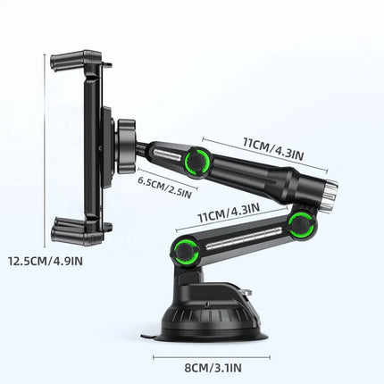 Soporte para tableta de coche, soporte con ventosa de brazo largo para iPad Pro Air de 4-13 pulgadas, tableta Xiaomi, SUV, camión, elevador de vehículo, ventana de parabrisas Uber