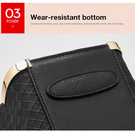 Marca FOXER, bolso de mano de cuero genuino, bolso de hombro de diseño Original de invierno para mujer, bolso de lujo de gran capacidad, bolso de mujer, regalo de Navidad