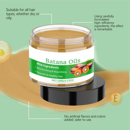 Batan aceite para el cabello acondicionador para el cabello nutritivo hidratante reparación fortalece las raíces acondicionador suavizante cuidado del cabello 120g