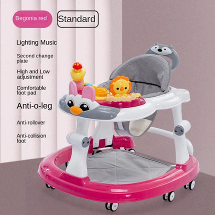 Andadores de bebé plegables LazyChild con rueda Universal, andador multifunción antideslizante y antideslizante, carrito de mano, andador de inicio de aprendizaje