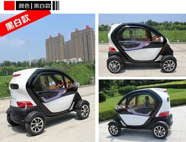 Coche Eléctrico 4WD para Personas Mayores, Vehículo de Movilidad con Tracción en las 4 Ruedas, Accesorio OEM de Fábrica, Motor Eléctrico Silencioso, Diseño Estable y Seguro