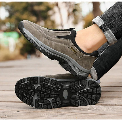 Zapatos deportivos informales antideslizantes para hombre, zapatos de senderismo resistentes al desgaste, zapatos planos cómodos para caminar a la moda para exteriores 2025, para hombre