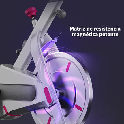 Bicicleta Spinning Bicicleta Estática De Casa Ultrasilenciosa Para Ejercicio En Interiores, Equipo Deportivo De Entrenamiento, Carga Máxima De 120kg, Bicicleta Con Volante Estacionario Para Fitness Con