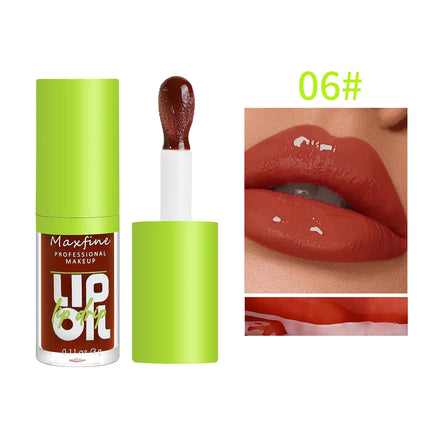 Brillo de labios hidratante de 6 tonos, aceite luminoso, líquido transparente brillo de labios hidratante, potenciador de labios natural, hacer labios