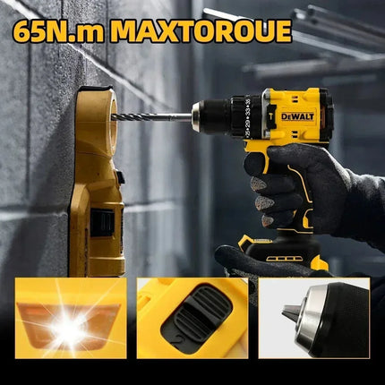DEWALT 805 – Taladro Inalámbrico sin Escobillas 20V | Herramienta Eléctrica Compacta de Alta Precisión
