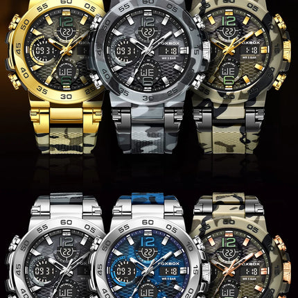 Reloj Electrónico Deportivo LIGE para Hombre – Pantalla LED de Lujo y Diseño Militar Resistente al Agua