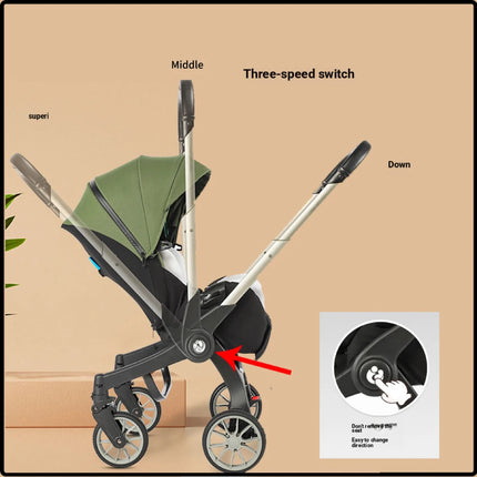 Cochecito de bebé multifuncional 4 en 1, carrito Convertible para recién nacido, asiento de seguridad, Combo, cochecito de bebé plegable