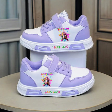 KPop Demon Hunters zapatillas de deporte informales para niños, zapatos deportivos para niñas, zapatos para correr de baloncesto para estudiantes de dibujos animados, zapatos de tenis para niños, regalos