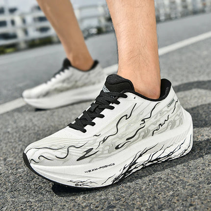 Zapatillas de correr con placa de carbono MIX 5,0 para hombres y mujeres, zapatillas de entrenamiento de absorción de impacto con rebote estable para carreras de maratón